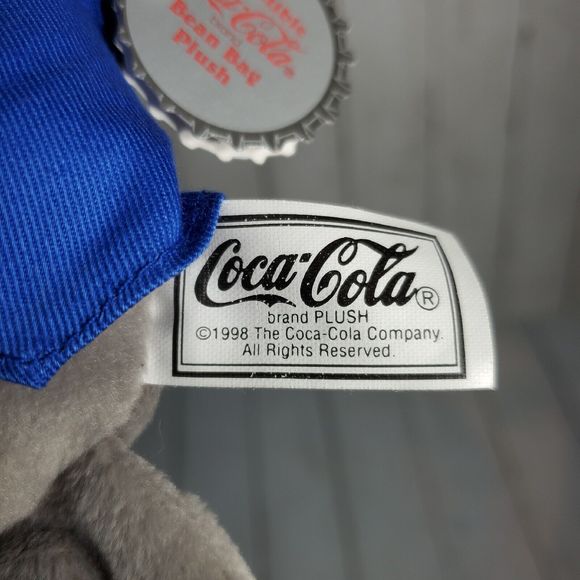 COCA-COLA 1998 Bean Bag Plush SEAL in Delivery Outfit Cap COKE vintage Rare - Picture 9 of 12